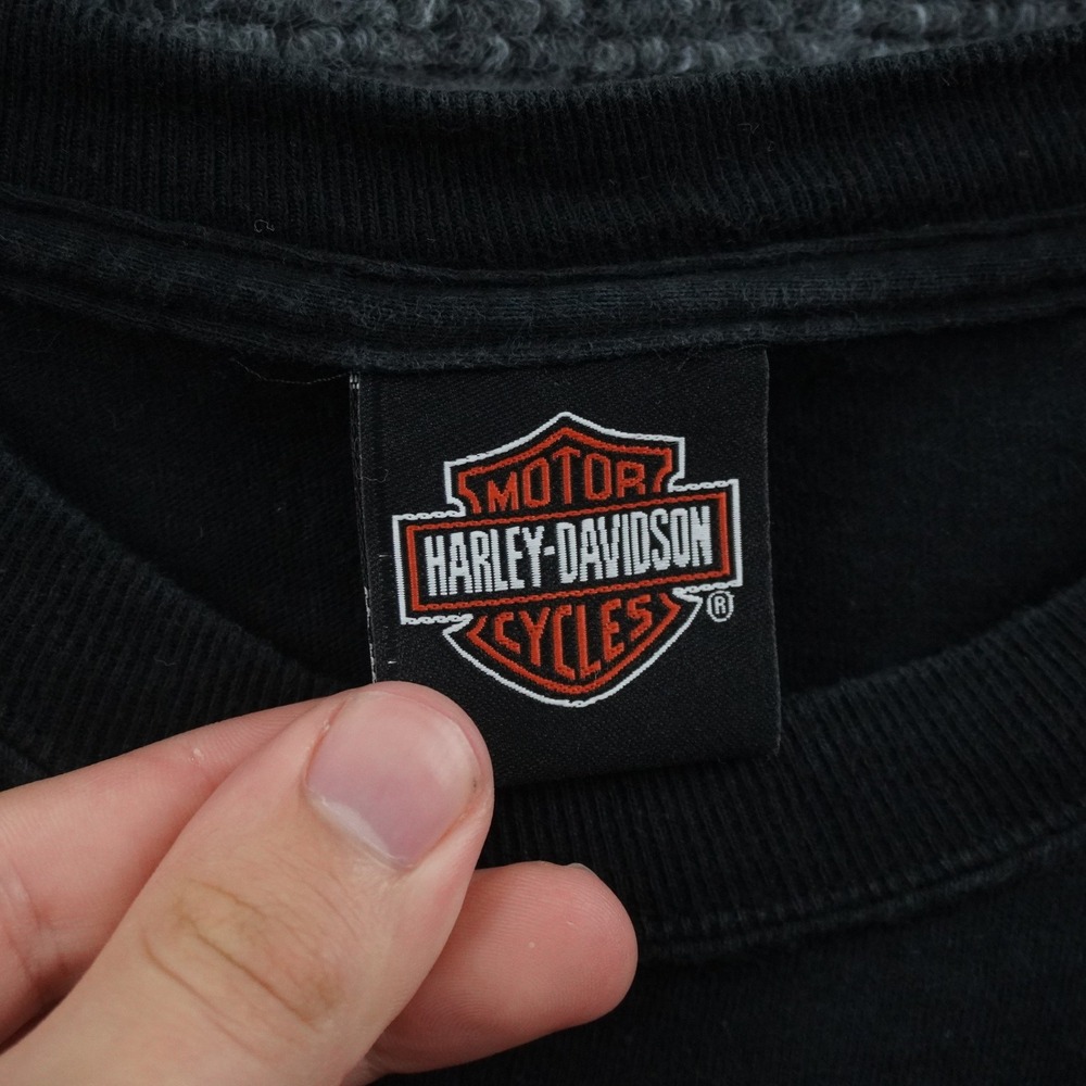 Harley-Davidson Graphic T-Shirt Mens XL Black Smoky Mountain Tennessee Dragon - Picture 5 of 10